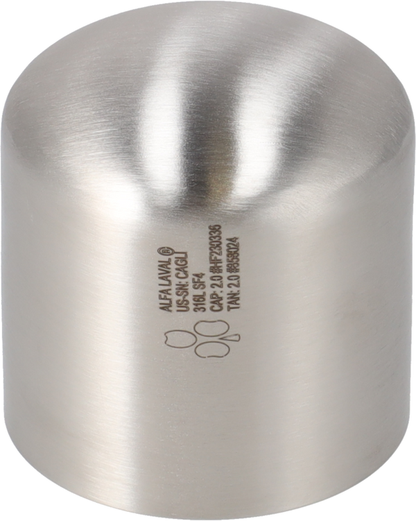 Tappo terminale Tri-Clover® B16W 1" SF4 (PM) 316L ASME BPE Estremità saldate