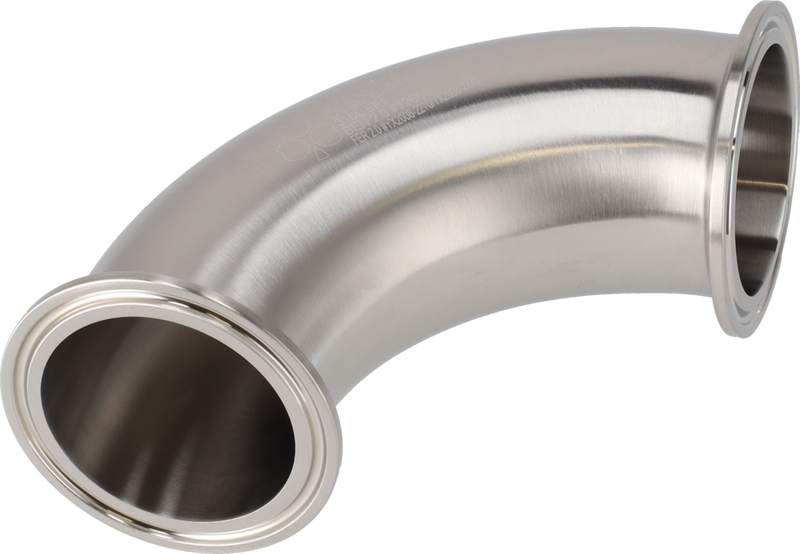 Tri-Clover® B2CMP piega 90 2" SF1 (PL) 316L ASME BPE estremità morsetto