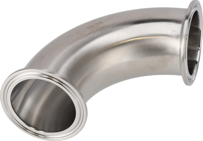 Tri-Clover® B2CMP piega 90 2" SF4 (PM) 316L ASME BPE estremità morsetto