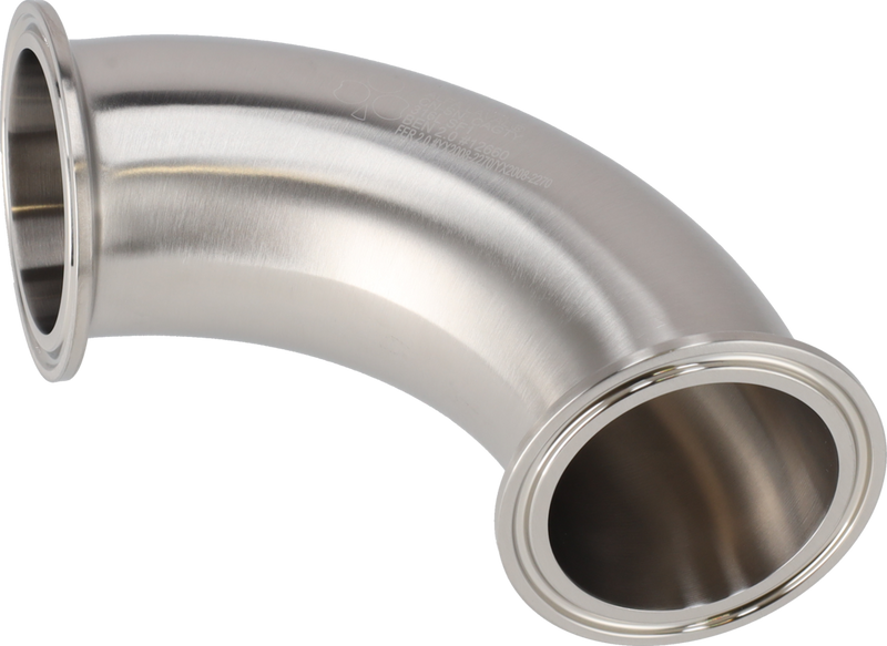 Tri-Clover® B2CMP piega 90 4" SF1 (PL) 316L ASME BPE estremità morsetto