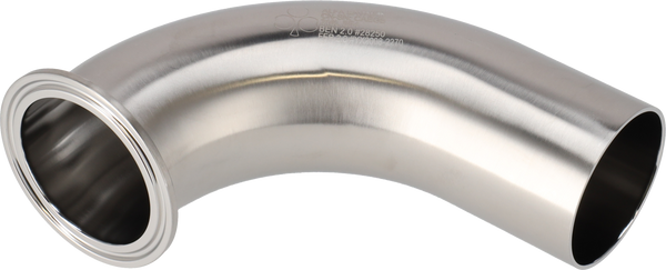 Tri-Clamp® B2CMW piega 90 3" SF4 (PM) 316L ASME BPE TriClamp e saldatura