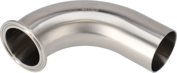 Tri-Clamp® B2CMW piega 90 4" SF1 (PL) 316L ASME BPE TriClamp e saldatura