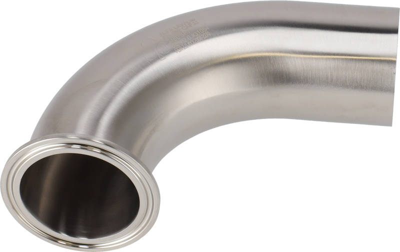 Tri-Clamp® B2CMW piega 90 6" SF1 (PL) 316L ASME BPE TriClamp e saldatura