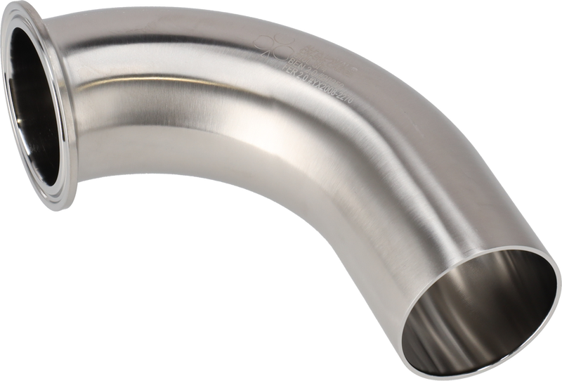 Tri-Clamp® B2CMW piega 90 6" SF4 (PM) 316L ASME BPE TriClamp e saldatura
