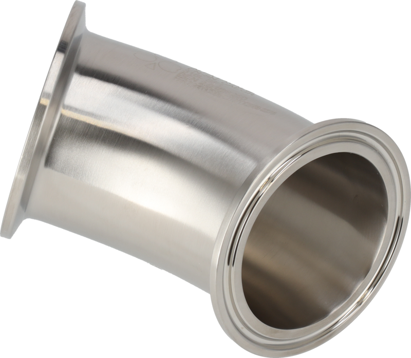 Tri-Clover® B2KMP piega 45 1,5" SF1 (PL) 316L ASME BPE Estremità di serraggio