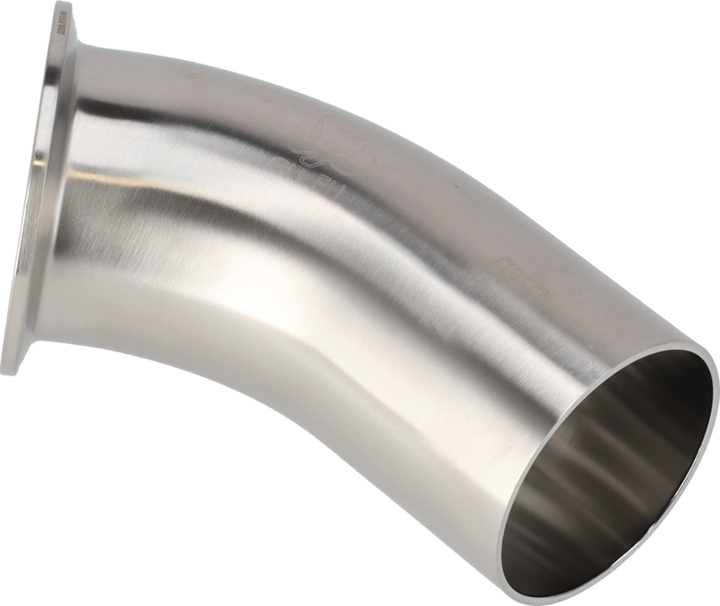 Tri-Clamp® B2KMW piega 45 0,75" SF4 (PM) 316L ASME BPE TriClamp e salda