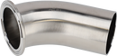 Tri-Clamp® B2KMW Bends 45 1" SF4 (PM) 316L ASME BPE TriClamp and Weld