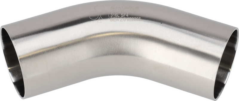 Tri-Clover® B2KS piega 45 1,5" SF4 (PM) 316L ASME BPE estremità saldate