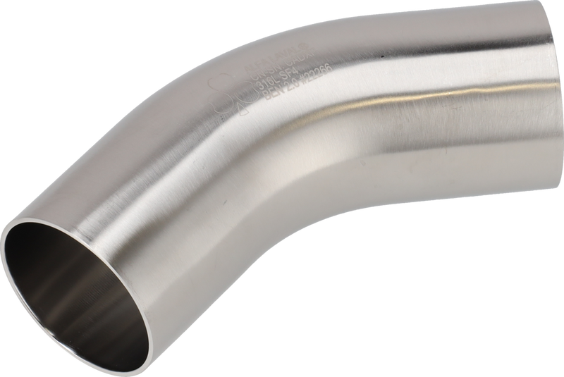 Tri-Clover® B2KS piega 45 1,5" SF4 (PM) 316L ASME BPE estremità saldate