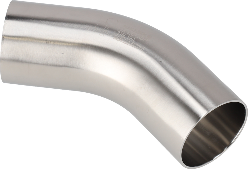 Tri-Clover® B2KS piega 45 1,5" SF4 (PM) 316L ASME BPE estremità saldate