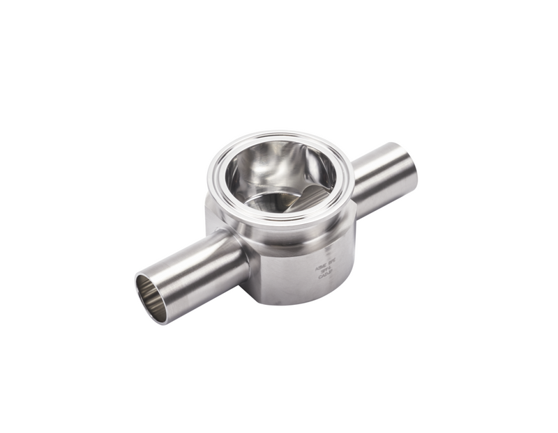 Tri-Clamp® B7IWWMS Riduzione a T da 1" a 2" SF4 (PM) 316L ASME BPE Saldatura e Saldatura e TriClamp