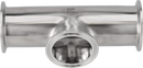 Tri-Clover® B7MPS Tee uguale 6" SF4 (PM) 316L ASME BPE Estremità morsetto