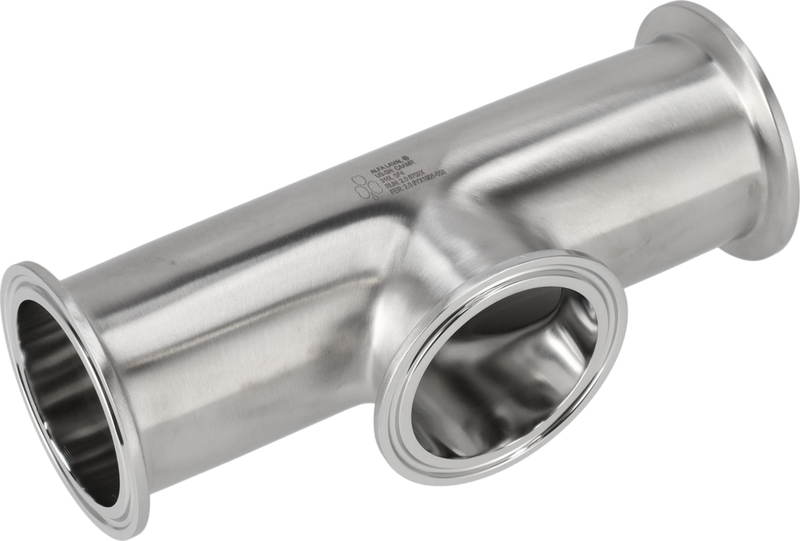 Tri-Clover® B7MPS Tee uguale 6" SF4 (PM) 316L ASME BPE Estremità morsetto