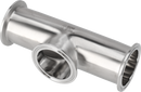Tri-Clover® B7MPS Tee uguale 6" SF4 (PM) 316L ASME BPE Estremità morsetto