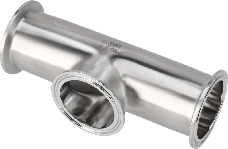 Tri-Clover® B7MPS Tee uguale 6" SF4 (PM) 316L ASME BPE Estremità morsetto