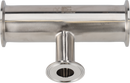 Tri-Clover® B7RMP Reducing Tees 1" 0.5" SF4 (PM) 316L ASME BPE Clamp ends