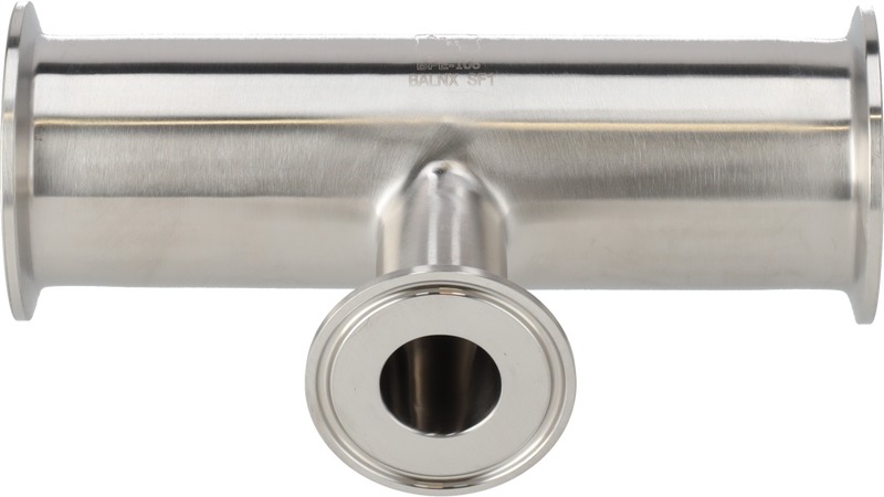 Tri-Clover® B7RMP Tee di riduzione 3" 2" SF1 (PL) 316L ASME BPE Estremità a morsetto