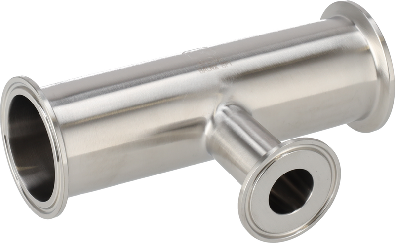 Tri-Clover® B7RMP Riduzioni a T 3" 2.5" SF1 (PL) 316L ASME BPE Estremità a morsetto
