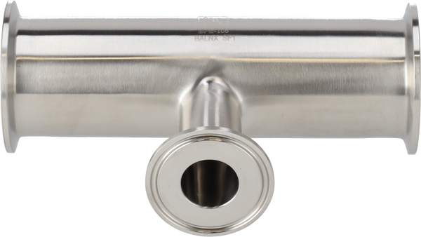 Tri-Clover® B7RMP Tee di riduzione 4" 2.5" SF1 (PL) 316L ASME BPE Estremità a morsetto