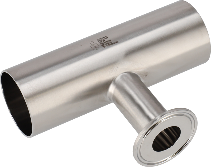 Tri-Clamp® B7RWWM Tee di riduzione 1,5" 1" SF4 (PM) 316L UltraPure Saldatura e TriClamp e Saldatura