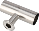 Tri-Clamp® B7RWWM Reducing Tees 1" 0.5" SF4 (PM) 316L UltraPure Weld and TriClamp and Weld