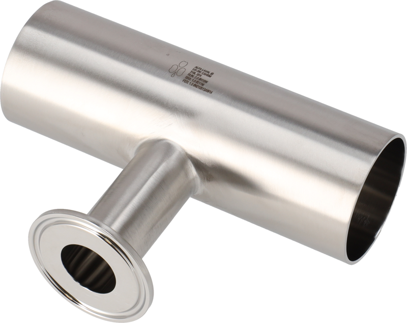Tri-Clamp® B7RWWM Riduzioni a T 2,5" 1" SF4 (PM) 316L UltraPure Saldatura e TriClamp e Saldatura