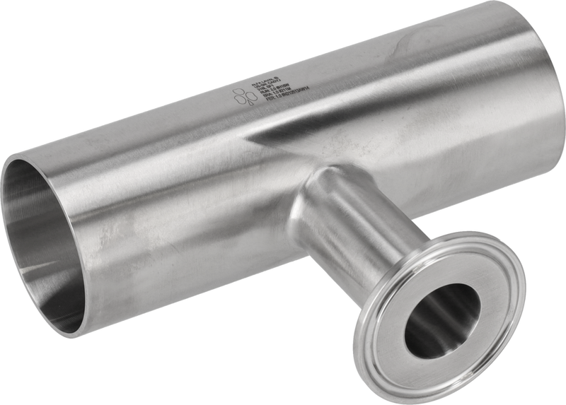 Tri-Clamp® B7RWWM Tee di riduzione 4" 2" SF1 (PL) 316L UltraPure Saldatura e TriClamp e Saldatura