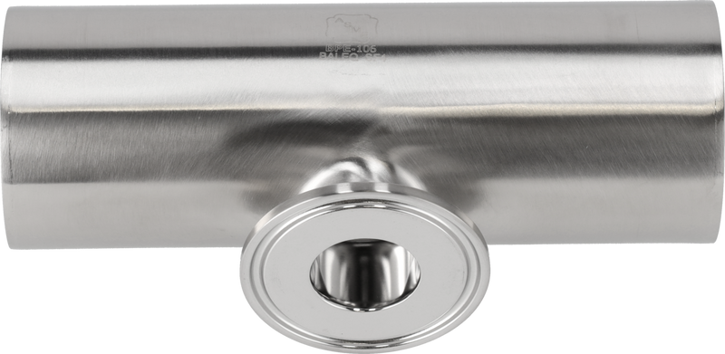 Tri-Clamp® B7RWWMS Riduzioni a T corte 1,5" 0,5" SF4 (PM) 316L ASME BPE Saldatura e Saldatura e corte ridotte TriClamp