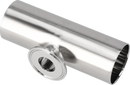Tri-Clamp® B7RWWMS Reducing Tees Short 4" 3" SF4 (PM) 316L ASME BPE Weld and Weld and Short Reduced TriClamp