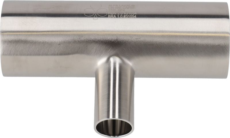 Tri-Clover® B7RWWW Tee di riduzione 0,75" 0,5" SF4 (PM) 316L ASME BPE Estremità saldate