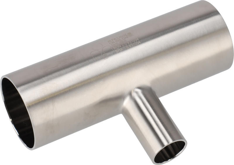 Tri-Clover® B7RWWW Tee di riduzione 0,75" 0,5" SF4 (PM) 316L ASME BPE Estremità saldate