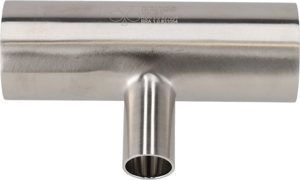 Tri-Clover® B7RWWW Tee di riduzione 6" 0,75" SF4 (PM) 316L ASME BPE Estremità saldate