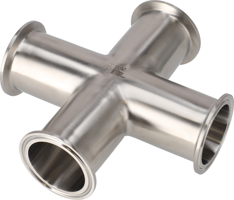 Tri-Clover® B9MP Croce 0,75" SF1 (PL) 316L ASME BPE Estremità morsetto