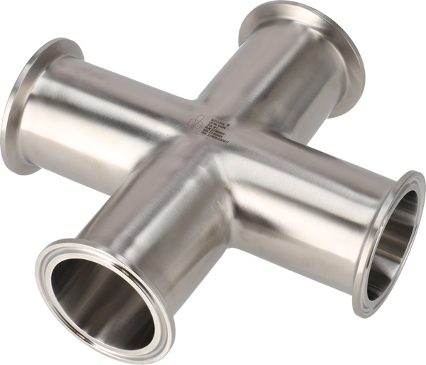 Tri-Clover® B9MP Croce 2" SF1 (PL) 316L ASME BPE Morsetto estremità