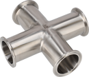 Tri-Clover® B9MP Cross 3" SF1 (PL) 316L ASME BPE Clamp ends