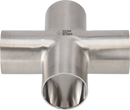Tri-Clover® B9WWWW Cross 0.5" SF4 (PM) 316L ASME BPE Weld ends