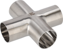 Tri-Clover® B9WWWW Cross 0.5" SF4 (PM) 316L ASME BPE Weld ends