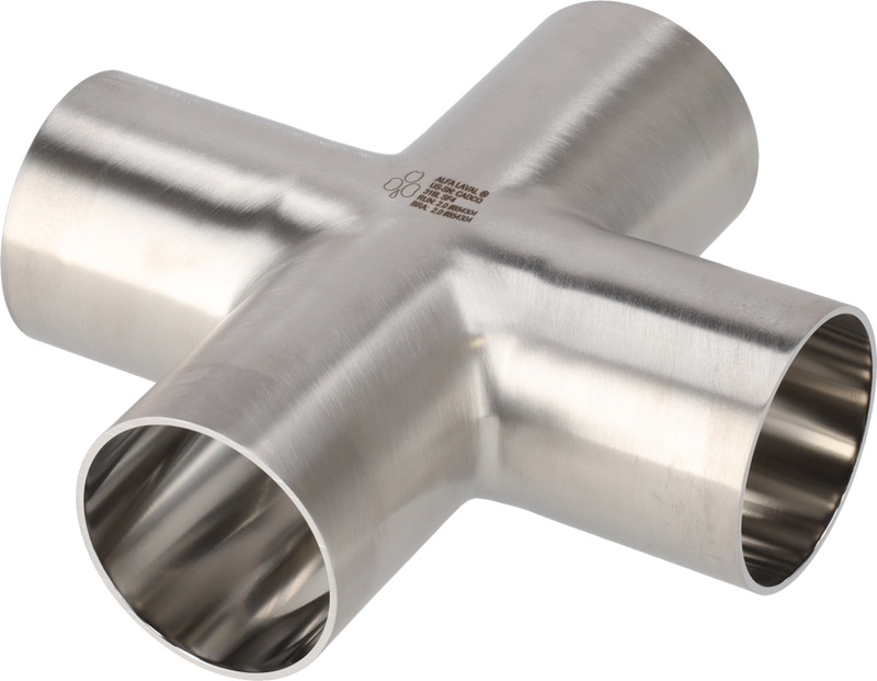 Tri-Clover® B9WWWW Croce 2" SF4 (PM) 316L ASME BPE Estremità saldate