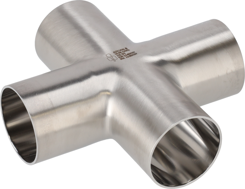 Tri-Clover® B9WWWW Croce 4" SF4 (PM) 316L ASME BPE Estremità saldate