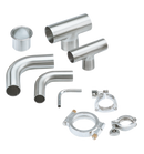 Tri-Clamp® B7WWMS Tee 4" SF1 (PL) 316L ASME BPE Weld and Weld and Short TriClamp